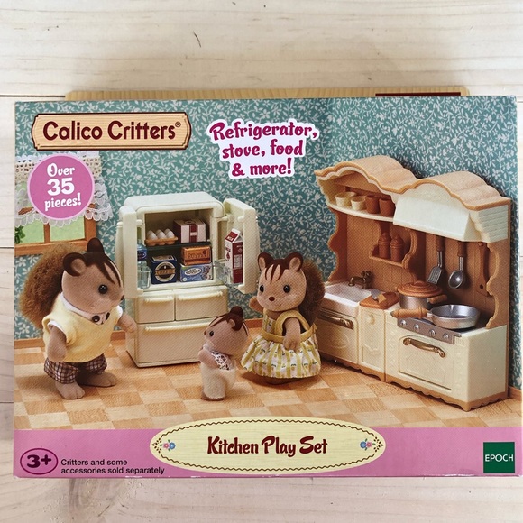calico critters kitchen play set